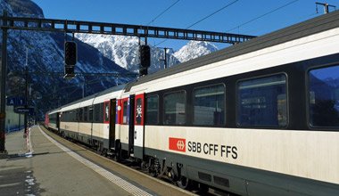 Classic SBB InterCity train