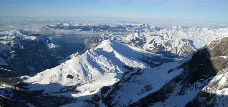 The spectacular view from the Jungfraujoch