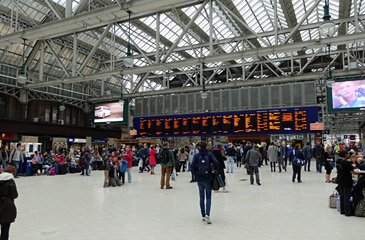 Glasgow Central station concourse