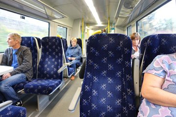 On board the ScotRail train