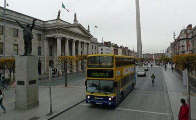 Welcome to Dublin!  O'Connell street.