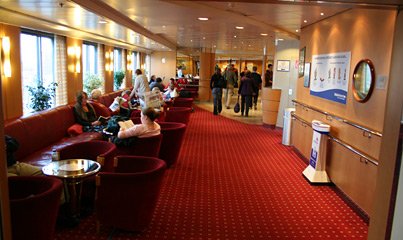 On board the ferry