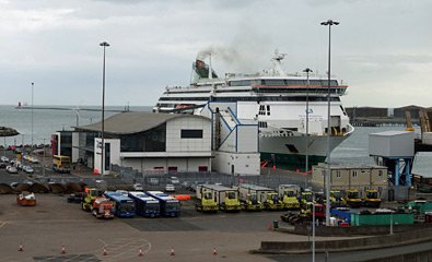 The ferry arrives in Dublin