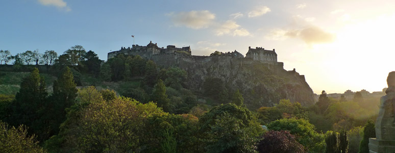 Edinburgh Castle seen from Princes Street