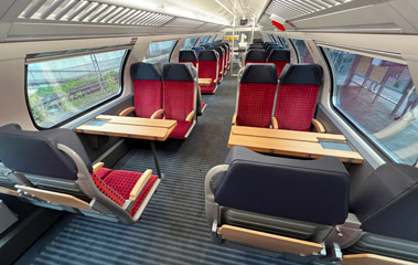 1st class on a Koblenz-Luxembourg train