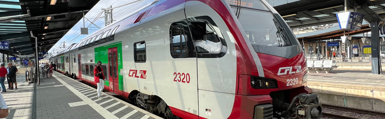 Double-deck train between Koblenz, Trier & Luxembourg