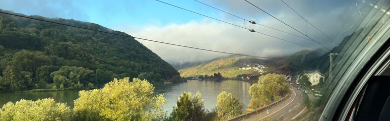 Scenery along the Moselle between Koblenz & Luxembourg