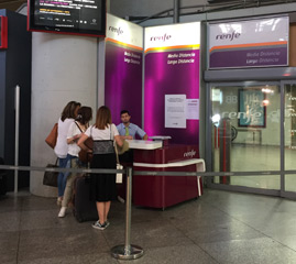 Ticket gates at Atocha-Cercanias