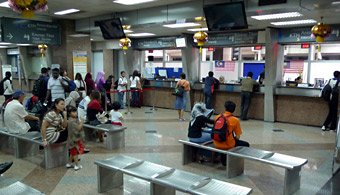 Ticket counter at Kuala Lumpur Sentral