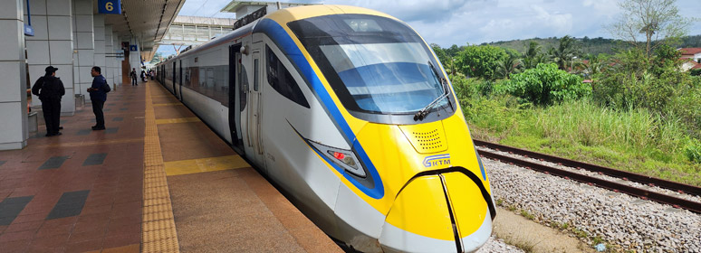 An air-conditioned ETS train