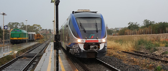 The train between Siracuse and Pozzallo