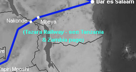 TAZARA train Dar es Salaam-Kapiri Mposhi