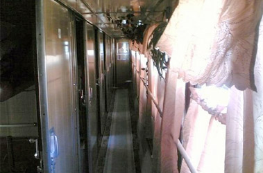 The 'Pretenia' train from Bucharest to Chisinau