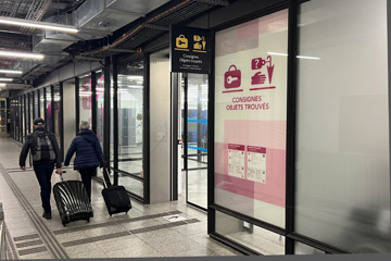 Left luggage lockers, Paris Gare Montparnasse