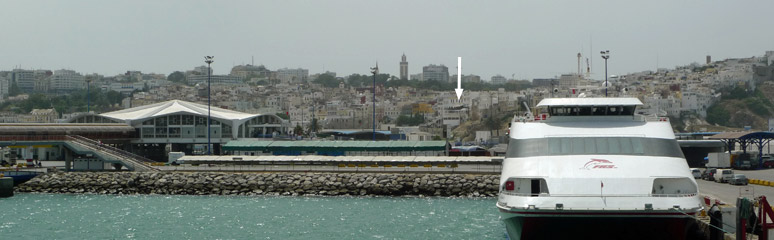 Ferry arrived in Tangier