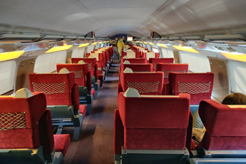 1st class on an Al Boraq high-speed train in Morocco