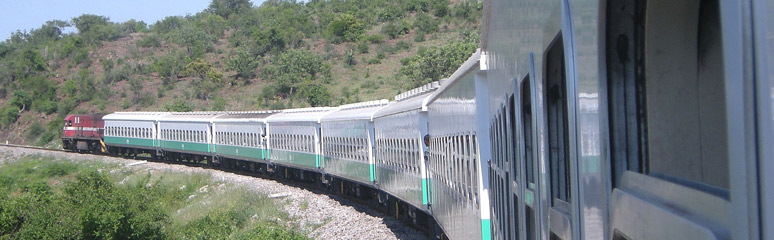 The 07:45 train to Ressano Garcia, about to leave Maputo.