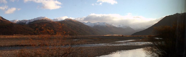 Typical scenery seen from the Tranz Alpine train, arguably New Zealand's most scenic train ride...