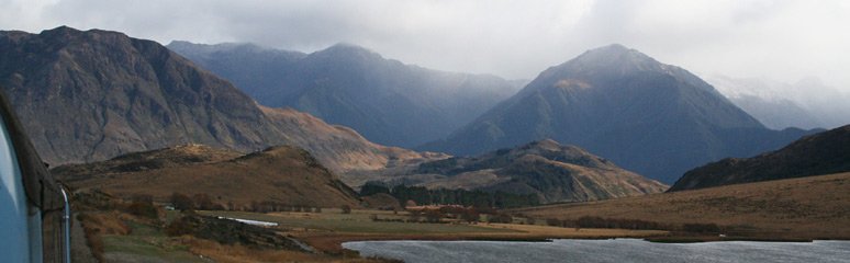 Scenery from the TranzAlpine train