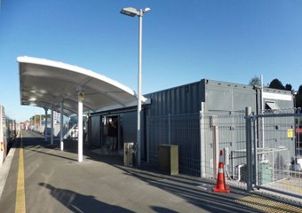 The Northern Explorer train leaves from Auckland Strand Station