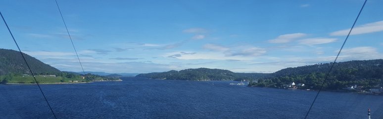 View from Color Line ferry to Oslo