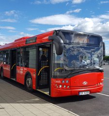 Color Line transfer bus in Oslo