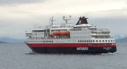 A Hurtigruten ferry