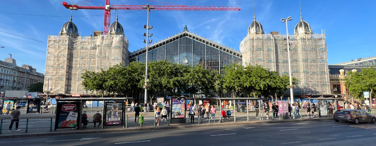 Budapest Nyugati station in 2022