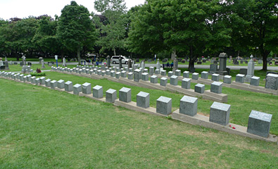 Titanic graves, Fairview cemetery