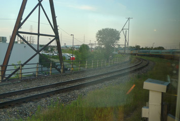 The train leaves Montreal