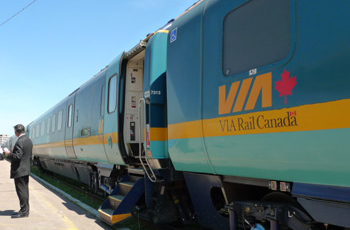 Renaissance sleeping-cars of the Ocean to Halifax, at Moncton