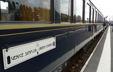Venice Simplon Orient Express destination board