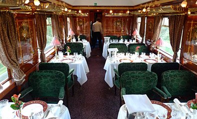 VSOE's Etoile du Nord restaurant car interior