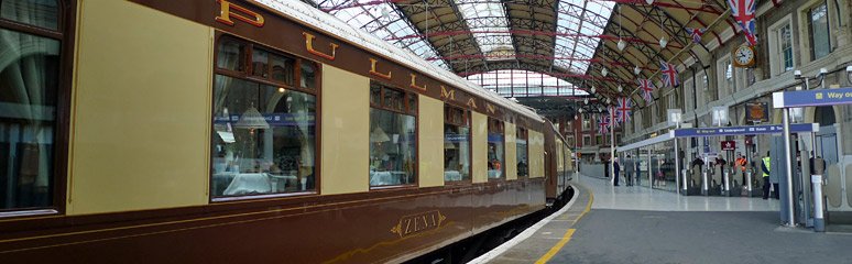 Architecture Hub - Venice Simplon-Orient-Express. Made up of original 1920s  and 30s European carriages, faithfully restored to their original elegance.  See more: themindcircle.com/venice-simplon-orient-express/