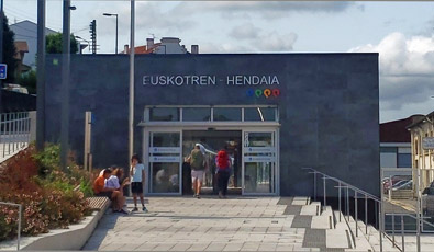 Hendaia Euskoten station, for trains to San Sebastian