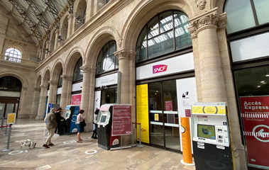 Ticket office at the Gare de l'Est