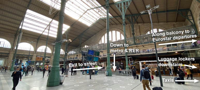 Paris Gare du Nord station concourse