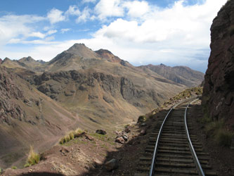 Train from Lima to Huancayo, Peru