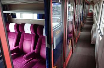 1st class car on the Berlin to Warsaw train.