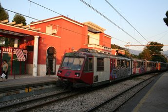 Pompeii Scavi Villa dei Misteri station, on the Circumvesuviana