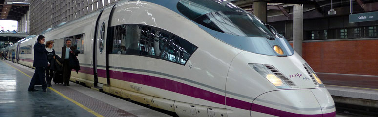 An AVE-S103 high-speed train