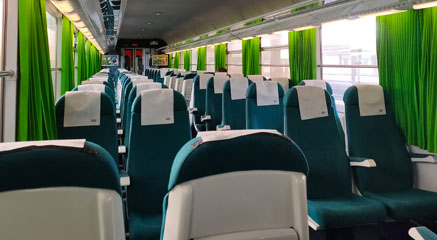 2nd class on a Lisbon to Faro Intercity train