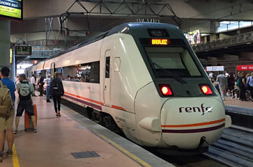Train from Madrid to Badajoz, at Madrid Atocha