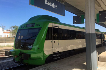 Allan railcar from Badajoz to Entroncamento