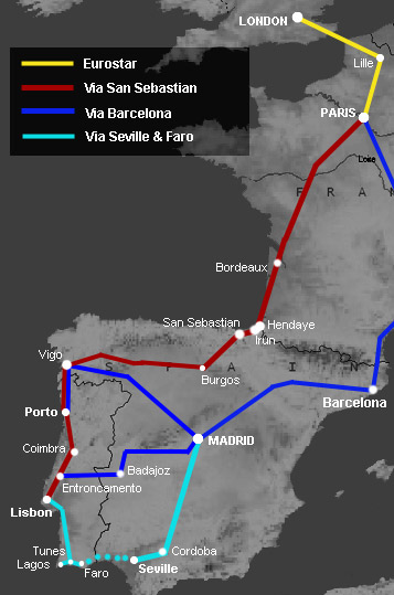 How to travel by train from London to Lisbon Portugal How to travel by train from London to Lisbon Portugal