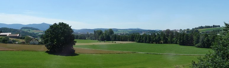 Beautiful scenery from the Prague to Munich train