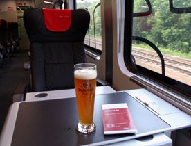 On board a railjet to Austria