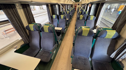 2nd class on the Budapest to Bucharest train