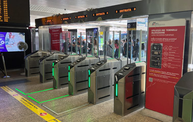 Ticket gates at Roma Termini