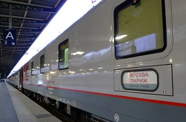 VIP sleeper on the Paris to Moscow train